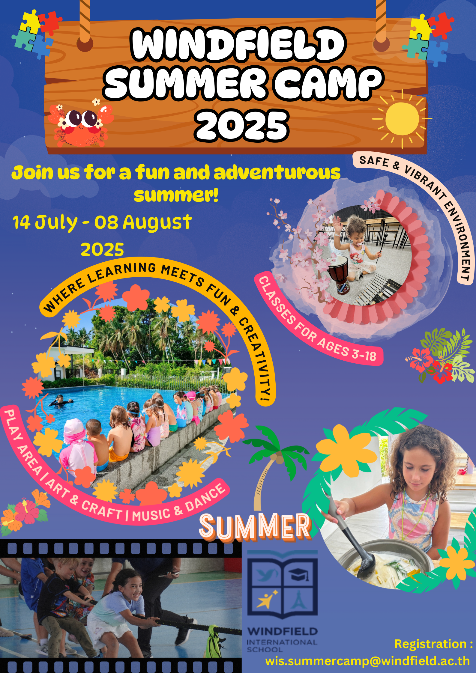 Green Illustrative Summer Camp Adventure Poster